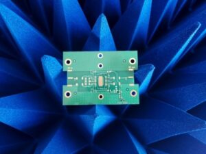 PCB over radio frequency absorbers for EMC tests ALT